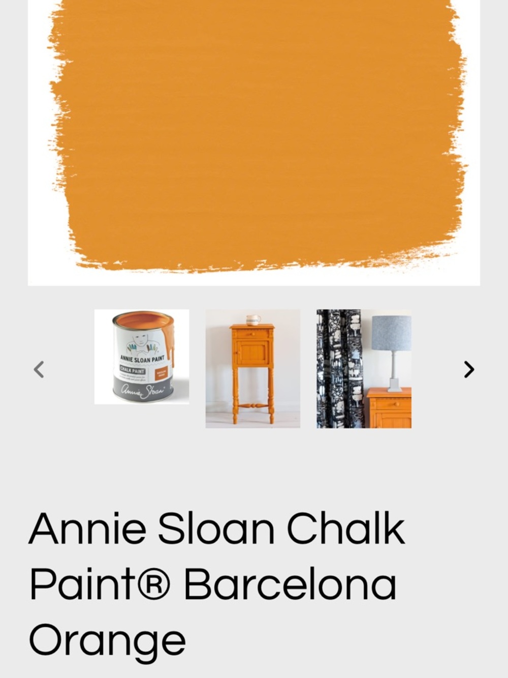 Annie Sloan Barcelona Orange Chalk Paint